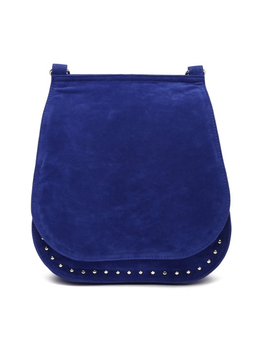 Navy Sling Bag with Fringed Detail