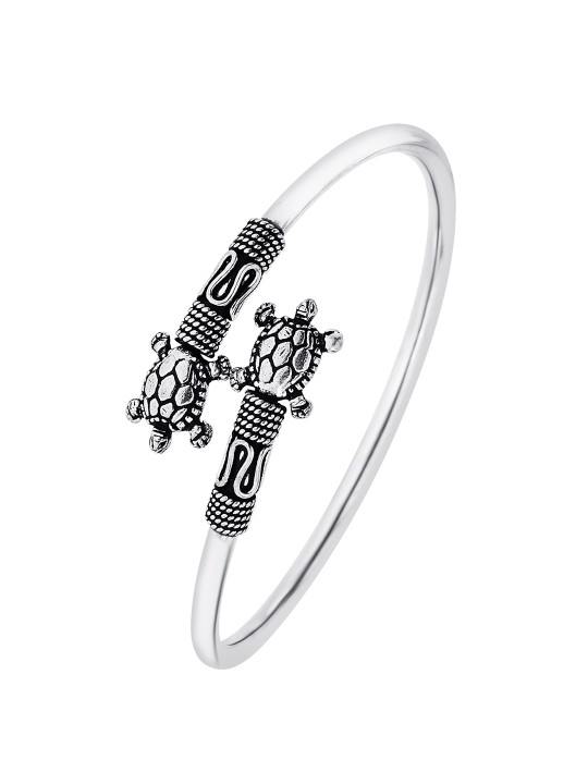 Ahilya Sterling Silver Tortoise Kada