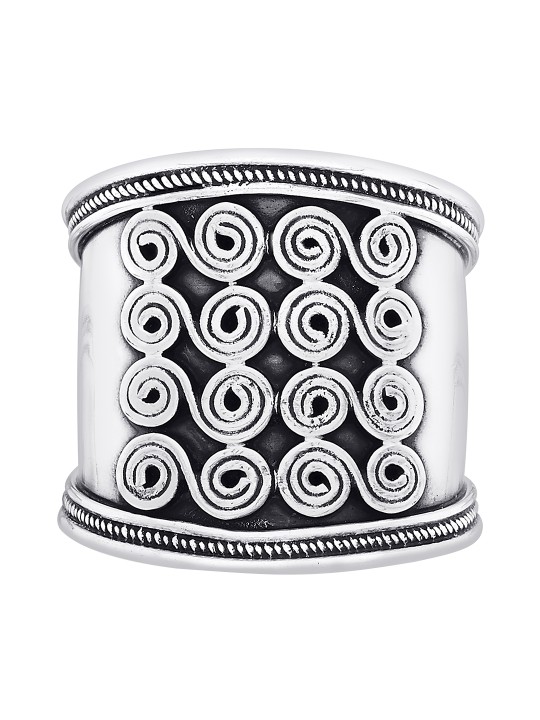 Sterling Silver Tribal Band Ring