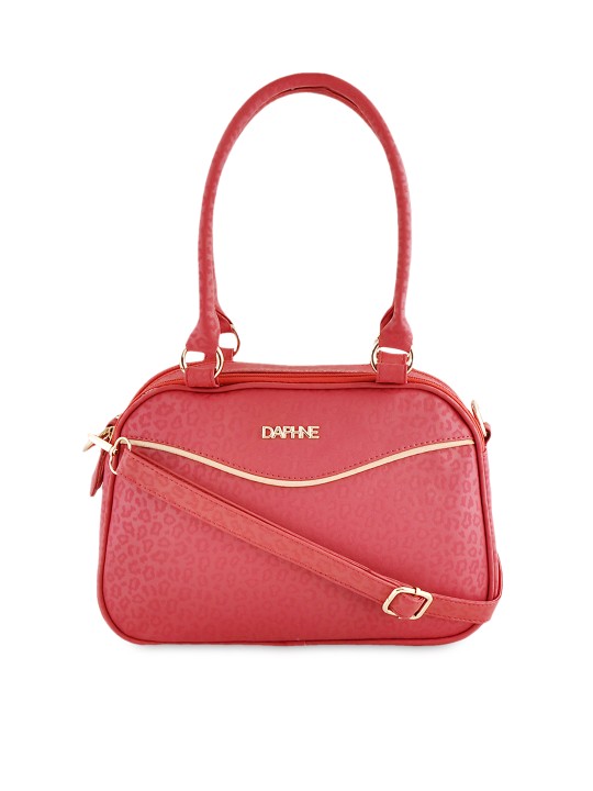 Pink Self-Printed Shoulder Bag