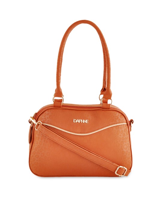 Brown Self-Printed Shoulder Bag