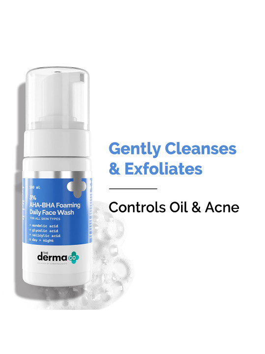 The Derma co. 3% AHA-BHA Foaming Face Wash