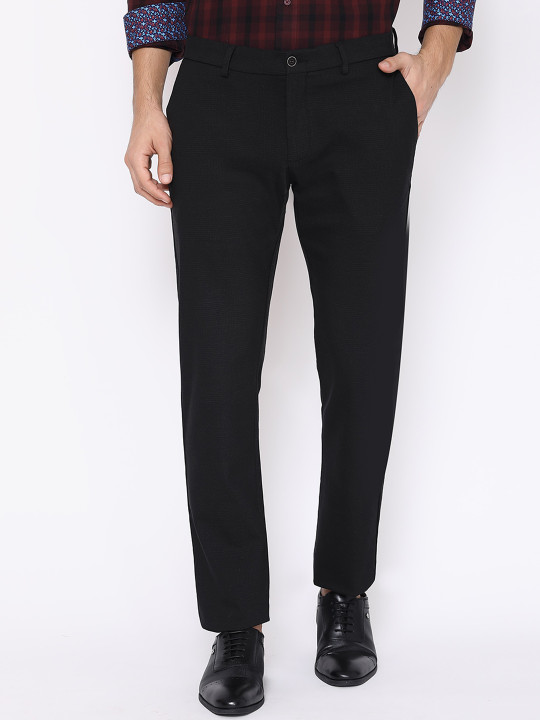 Blackberrys Men Black B-91 Skinny Fit Trousers