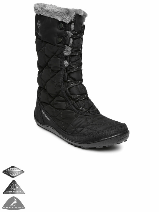Women Black Minx Mid Ii Omni Heat Winter Waterproof Quilted