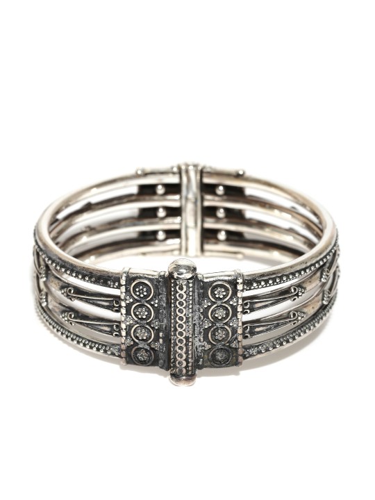 Oxidised Silver Handcrafted Bangle