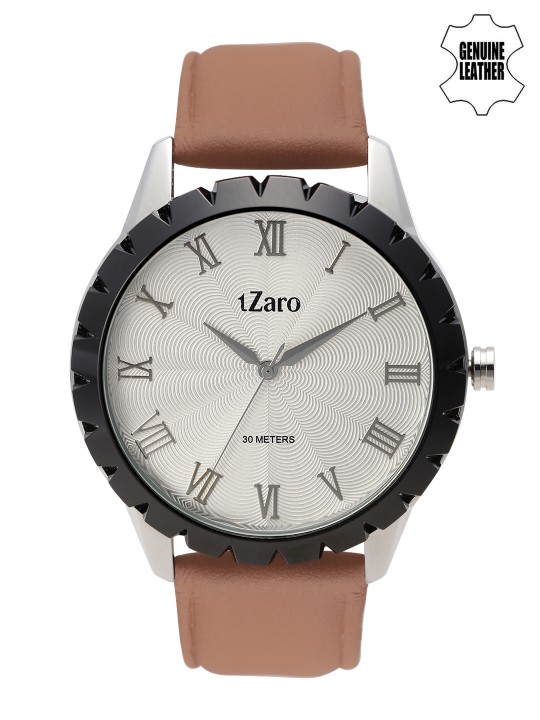 Men Silver-Toned Textured Dial Watch ZGLFRCWAVWH