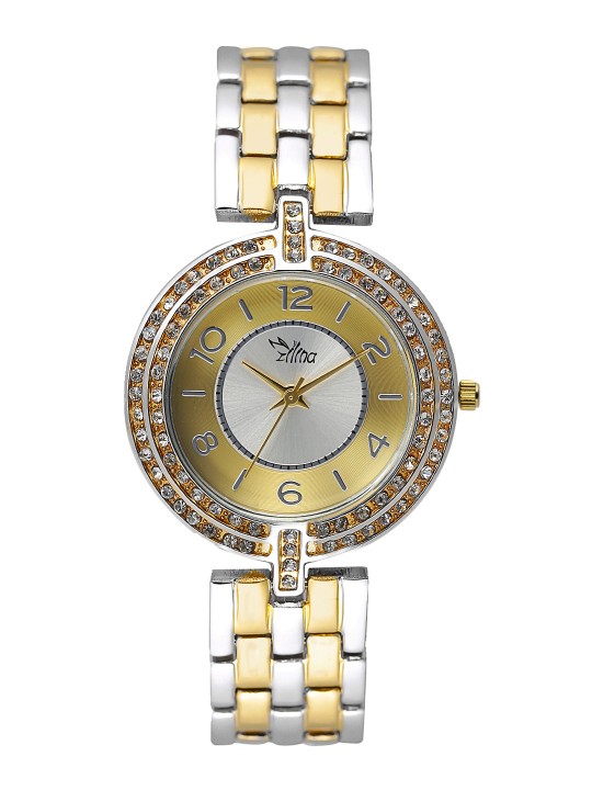 Women Gold-Toned & Silver-Toned Dial Watch ILS2SSCCTT