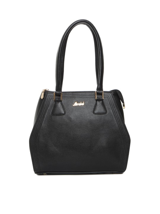 Women Black Solid Handheld Bag