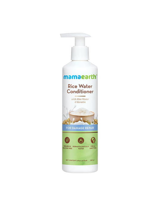 Mamaearth Rice Water Conditioner With Rice Water And Keratin - 250 ml