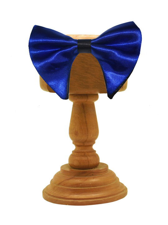 MUTAQINOTI Men Blue & Black Bow Tie