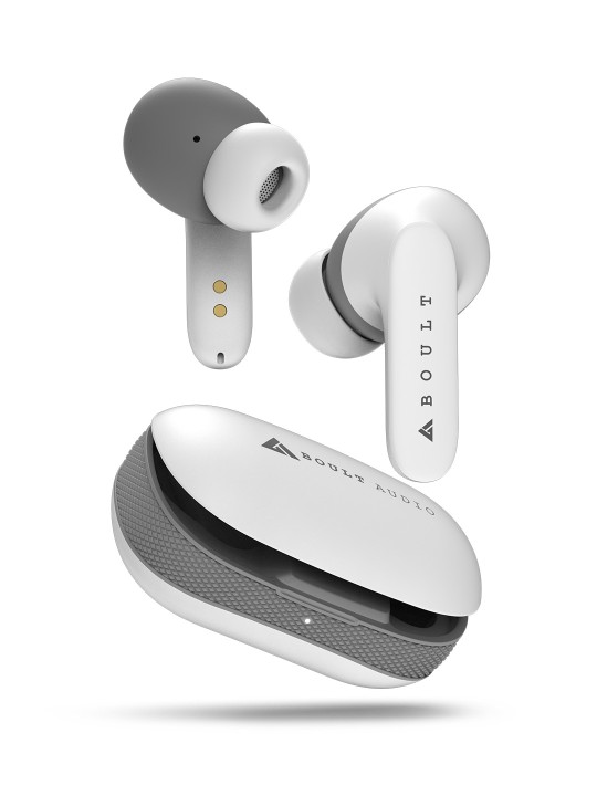 Boult Audio White AirBass Y1 True Wireless Bluetooth Earbuds