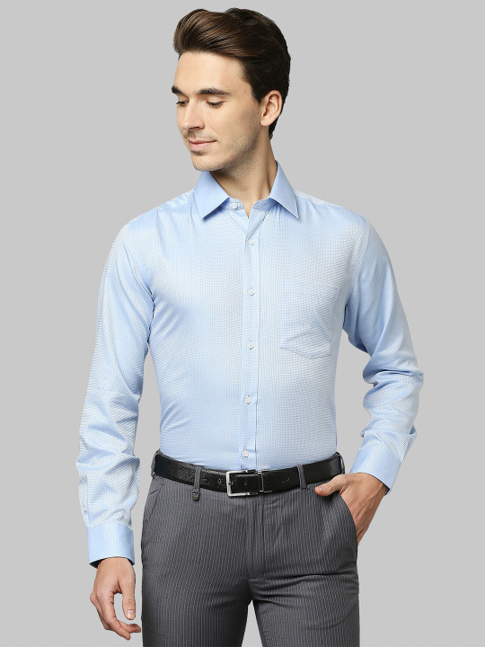 Park Avenue Men Blue Formal Shirt