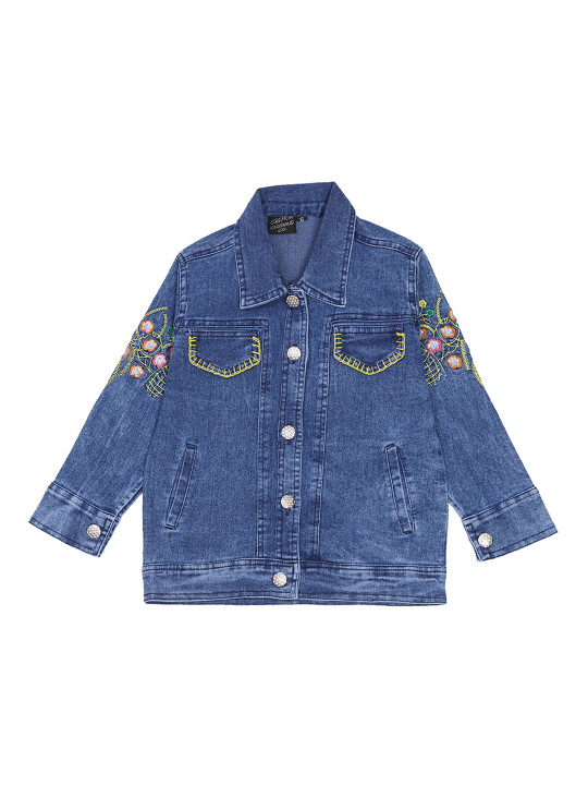 CREMLIN CLOTHING Girls Blue Denim Jacket