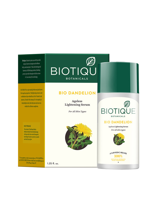 Biotique Unisex Bio Dandelion Ageless Lightening Serum 35ml