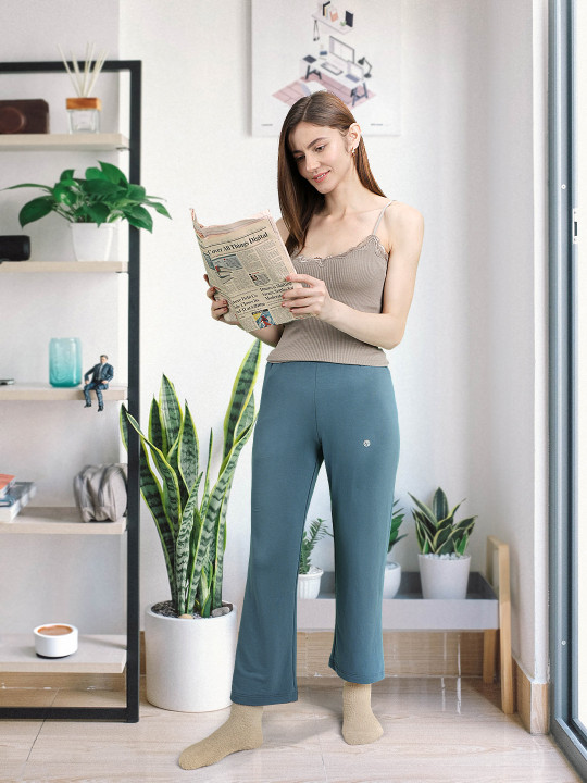 Van Heusen Women Wide Leg Opening Functional Pocket Lounge Pants