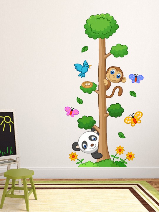 Multicoloured Animals Wall Sticker
