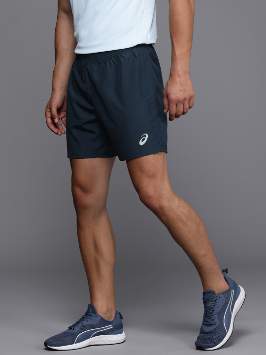 ASICS Men Solid Mid-Rise Sports Shorts
