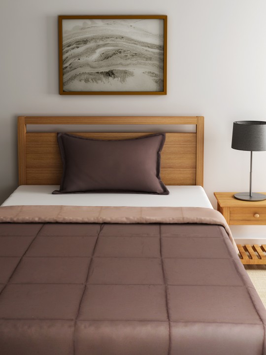 Brown Reversible Single Comforter