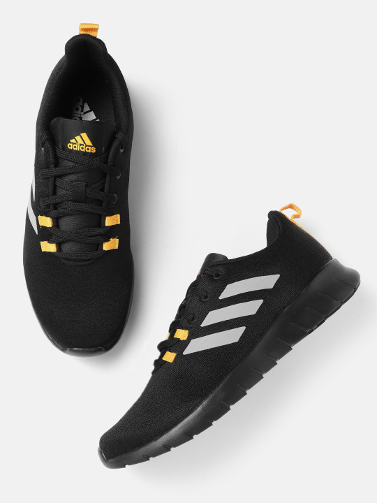 Men Black Solid Adi Zoom Running Shoes