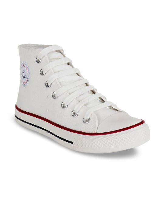 CIPRAMO SPORTS Women White High-Top Sneakers