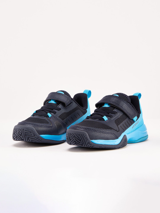 Decathlon Artengo - Kids Black TS500 Fast Breathable Easy Lace Tennis Shoes
