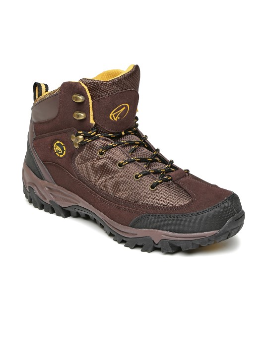 Men Brown High Top Trekking Shoes 7