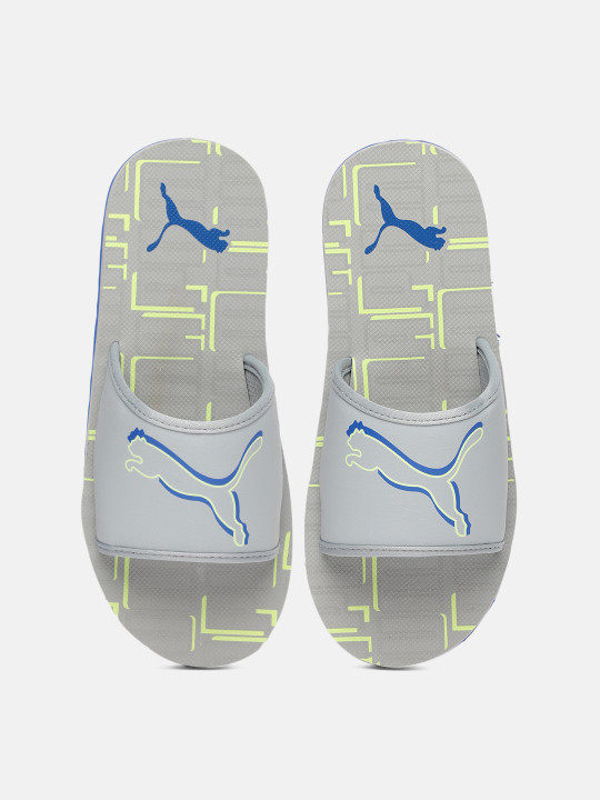 Puma Unisex Grey Stellar Slide V6 Printed Sliders