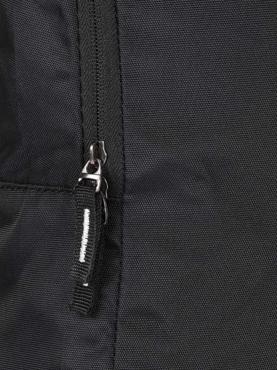 unisex black brand logo backpack