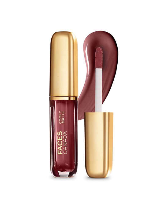 FACES CANADA Comfy Matte Liquid Lipstick - Note To Self 07, Brown