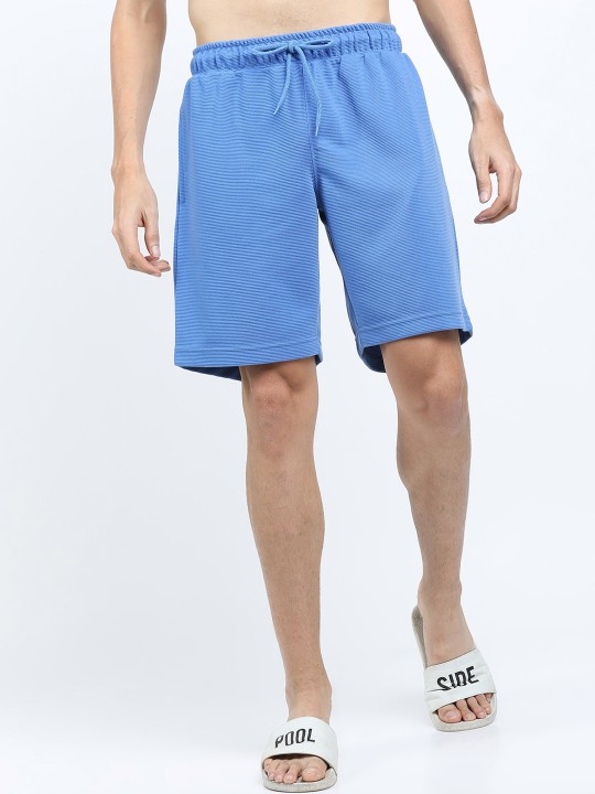 Men Blue Solid Lounge Shorts deal from myntra