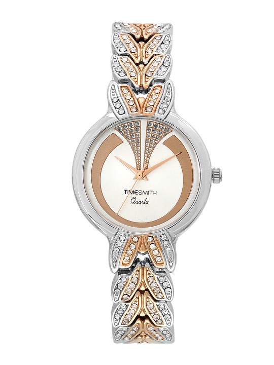 Women White Dial Analogue Watch TSM-025