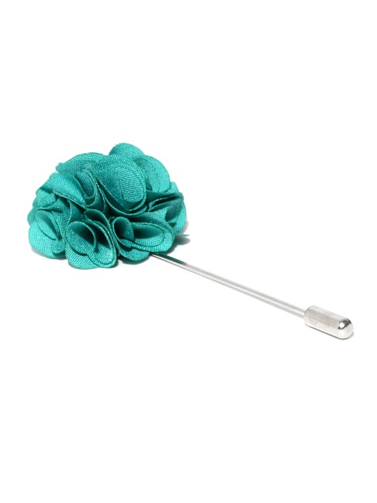 Green Floral Lapel Pin