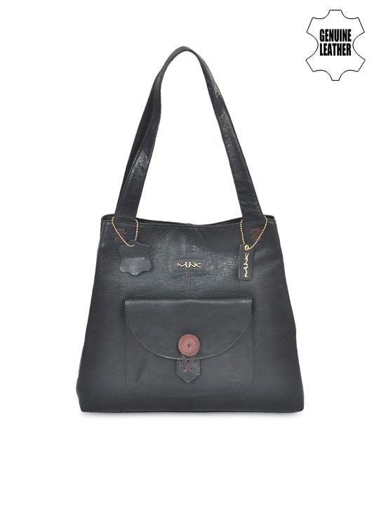 Black Genuine Leather Shoulder Bag
