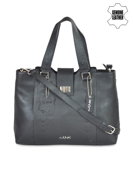 Black Genuine Leather Handbag