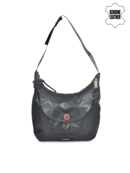 Black Genuine Leather Shoulder Bag