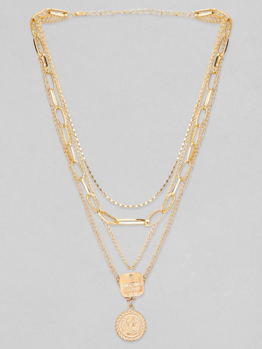 Tokyo Talkies X Rubans Fashion Accessories 24k Gold-Plated Layered Chain