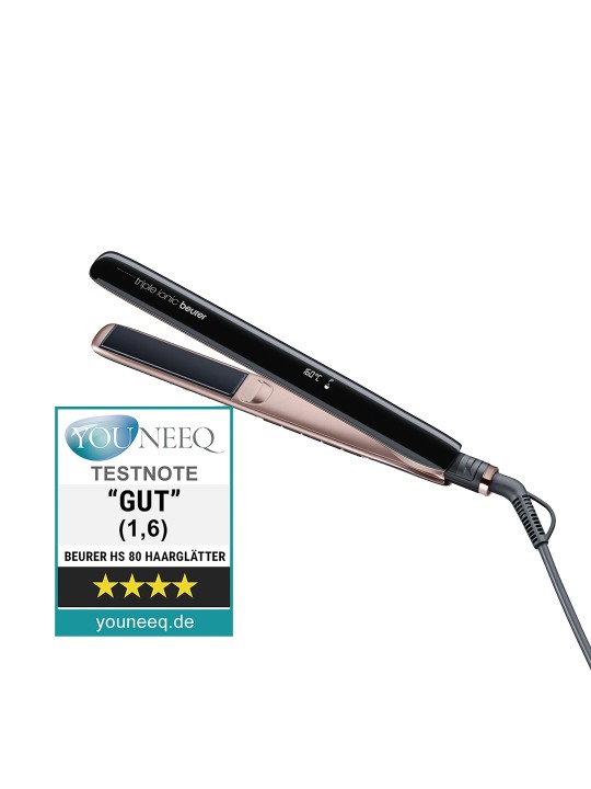 Beurer Style Pro HS 80 High End Triple Ionic Hair Straightener – Black