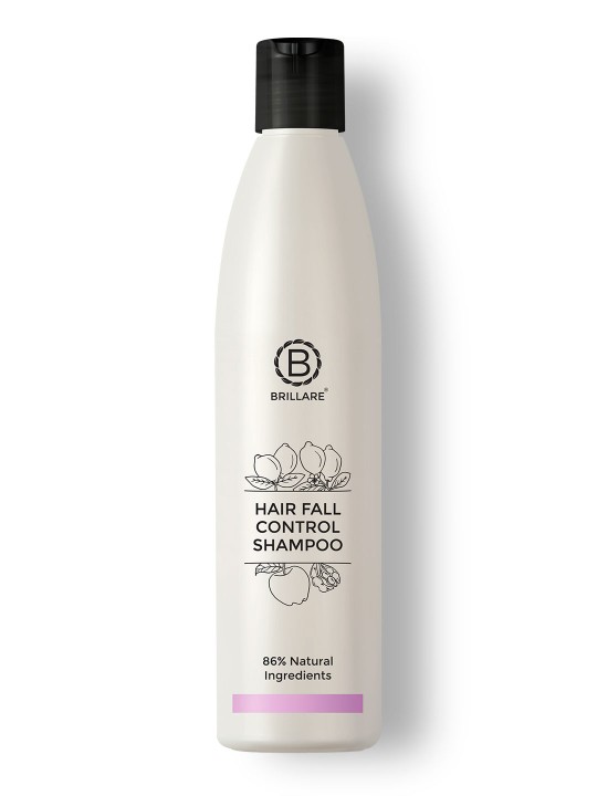 Brillare Professional Hair Fall Control Shampoo, Natural Anti Hair Fall & Hair Growth Shampoo with Soyabean & Vital Plant Extracts for Better Hair Holding