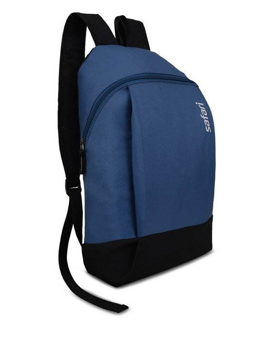 Safari Unisex Navy Blue & Black Colourblocked Backpack