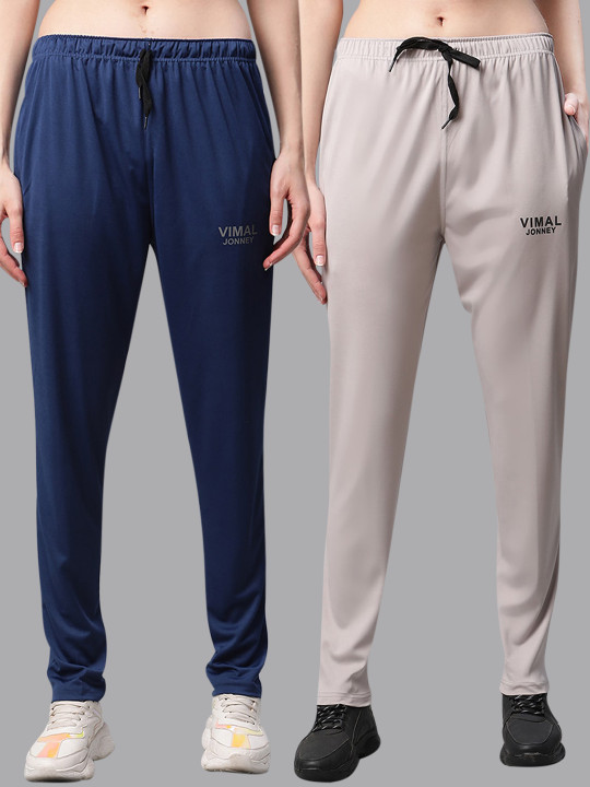 MACK JONNEY JONNEY Women Pack of 2 Blue & Grey Track Pants