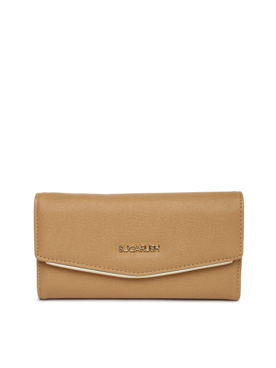 Women Brown Textured Wallet