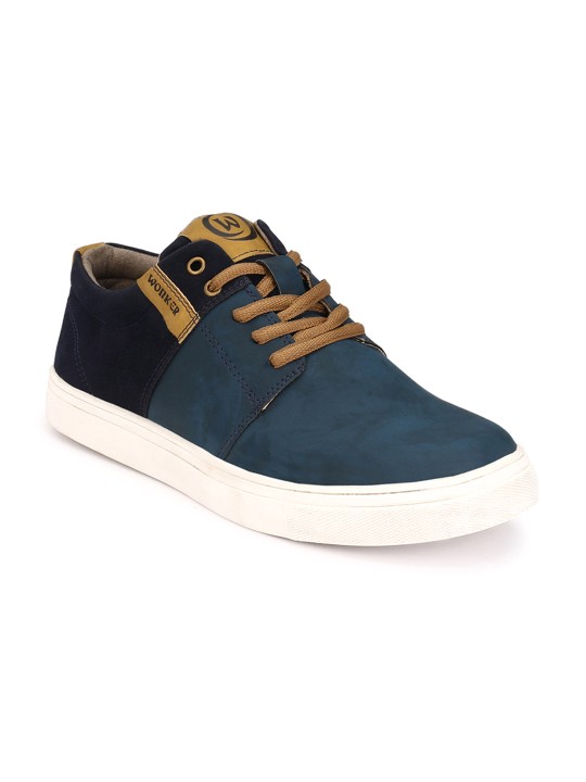 Men Blue & Black Colourblocked Sneakers 6
