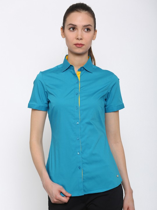 Park avenue women's solid formal shirt hotsell