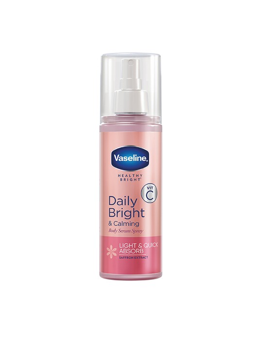 Vaseline Daily Bright & Calming Body Serum Spray with Vitamin C & Saffron Extract 180 ml