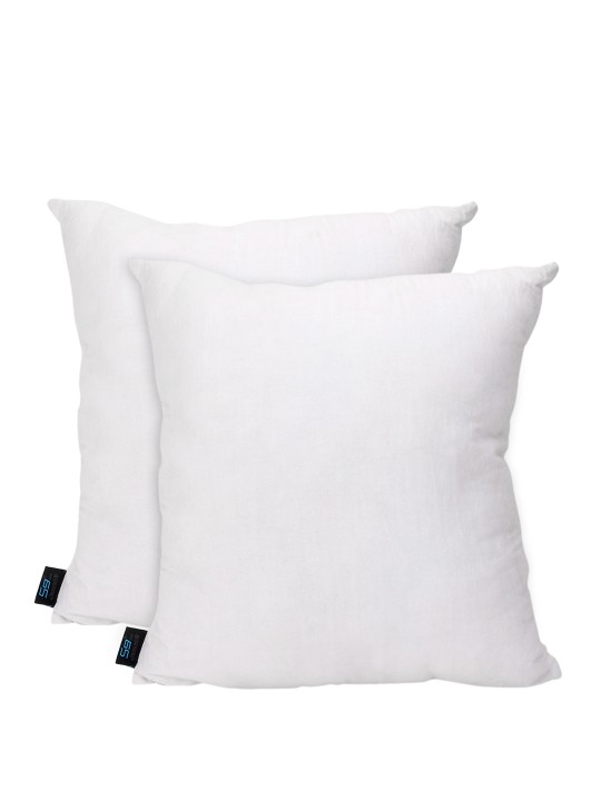 Set of 2 White 20'' x 20'' Square Cushions