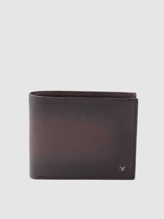 men leather two fold wallet