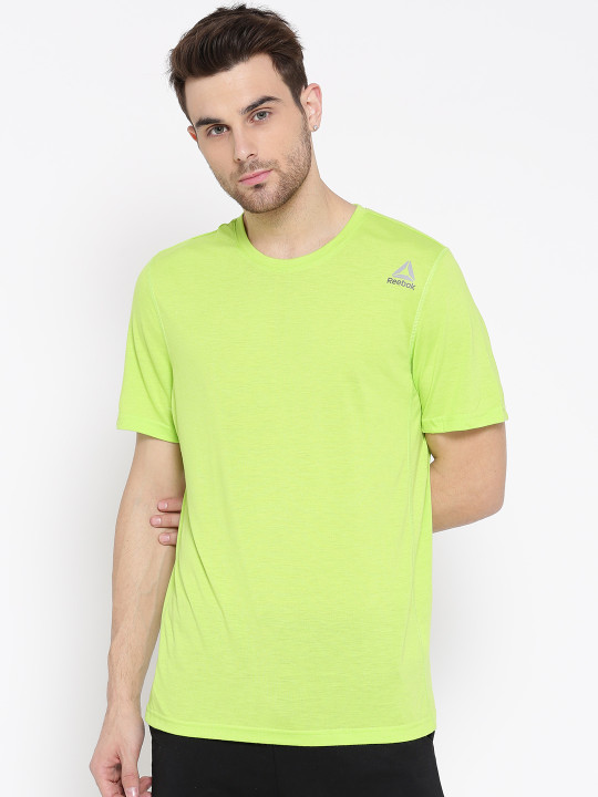 Men Green WRSPRMIUM2.0TSL Solid Slim Training T-shirt