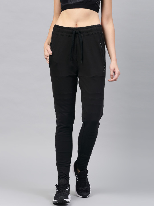 HRX Active by Hrithik Roshan Women Black Joggers L