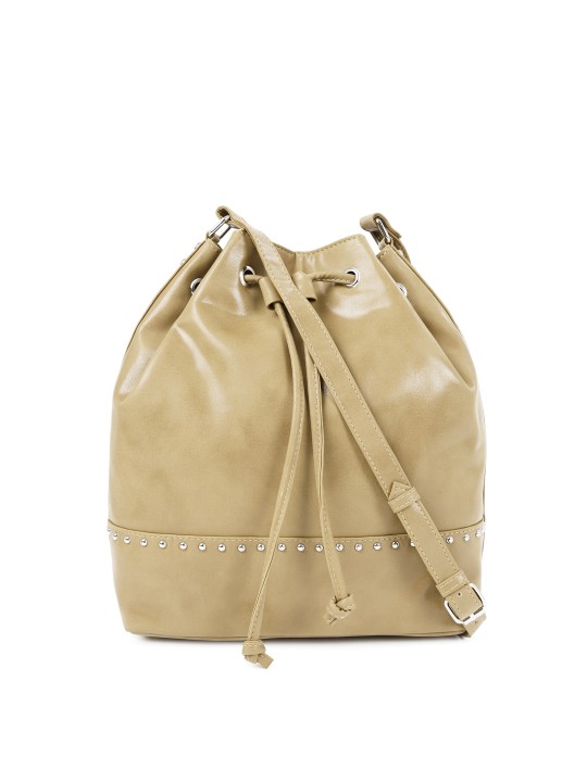 Beige Bucket Bag