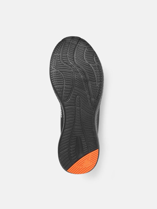 Men Black Woven Design Restound Running Shoes